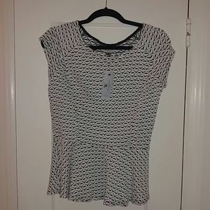 Worthington Peplum Shortsleeve